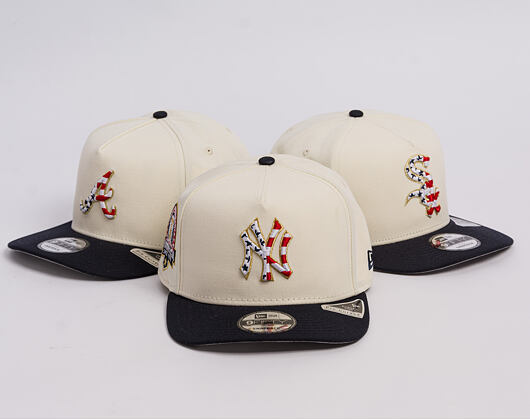 Kšiltovka New Era - MLB "American Flag" 9FIFTY - NY Yankees - Chrome White