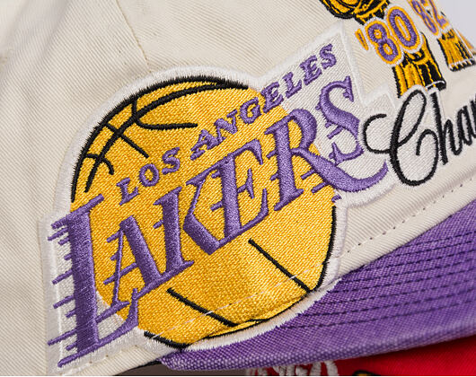 Kšiltovka New Era - NBA "Hardwood Classic Champions" 19TWENTY - LA Lakers - Chrome White / Team Colo