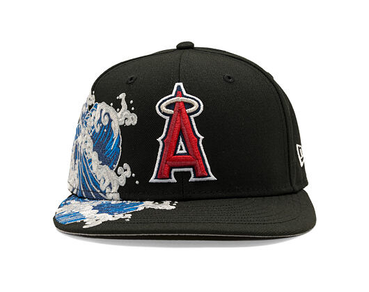 Kšiltovka New Era - MLB "Tidal Wave" 59FIFTY - Anaheim Angels - Black