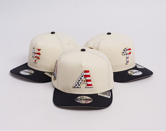 Kšiltovka New Era - MLB "American Flag" 9FIFTY - Arizona Diamondbacks - Chrome White