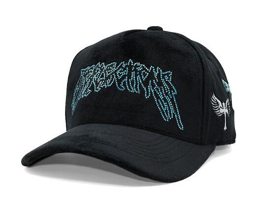 Kšiltovka Reflection Luxury New Angel Cap - Black Baby Blue Script