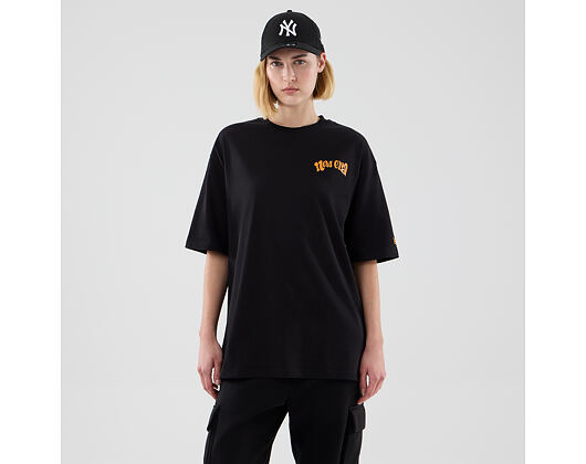 Triko New Era - Branded Food Character Oversized Tee - Black