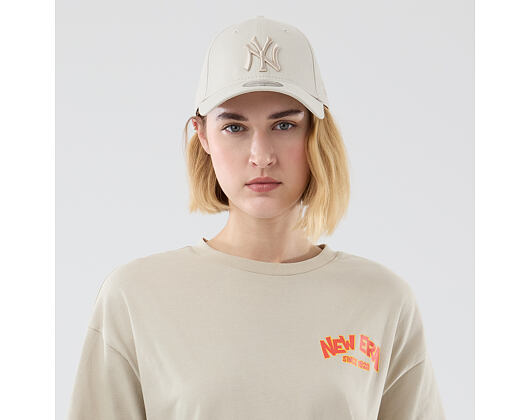 Triko New Era - Branded Food Character Oversized Tee - Stone