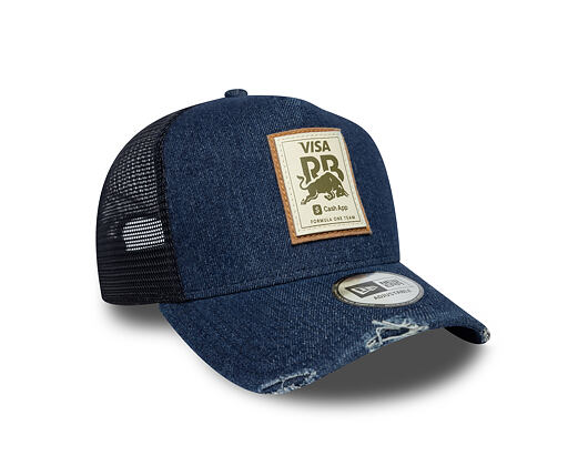 Kšiltovka New Era - F1 Denim 9FORTY A-Frame Trucker - Visa Cash App RB - Black