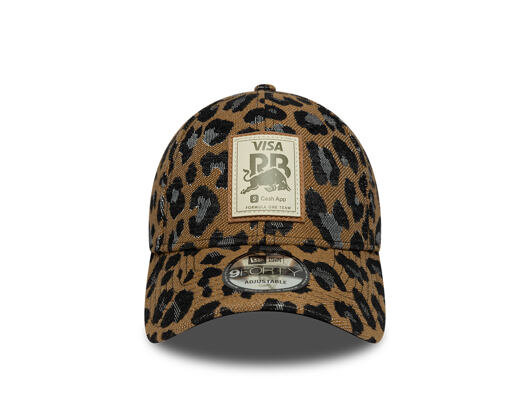 Dámská Kšiltovka New Era - F1 Leopard 9FORTY - Visa Cash App RB - Brown