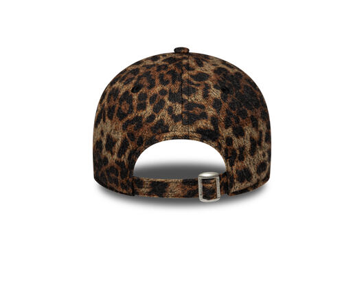 Dámská Kšiltovka New Era - MLB Cosy Leopard 9FORTY - NY Yankees - Deep Auburn / Black