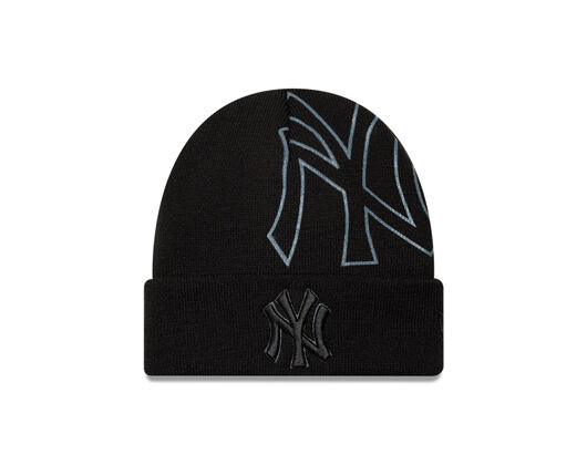 Kulich New Era - MLB Wordmark Beanie Medium Knit - NY Yankees - Black