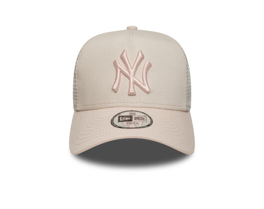 Dětská Kšiltovka New Era - MLB League Essential 9FORTY A-Frame Trucker - NY Yankees - Blush Pink