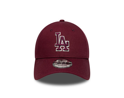 Kšiltovka New Era - MLB Team Outline 9FORTY - LA Dodgers - Burgundy / Cream