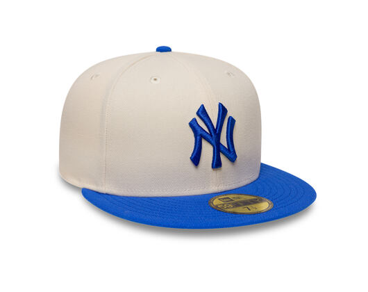 Kšiltovka New Era - MLB Essential 59FIFTY - NY Yankees - Cream / Blue