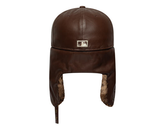 Kšiltovka New Era - MLB IMAGE DROP Leather Dog-Ear 59FIFTY - NY Yankees - Deep Auburn