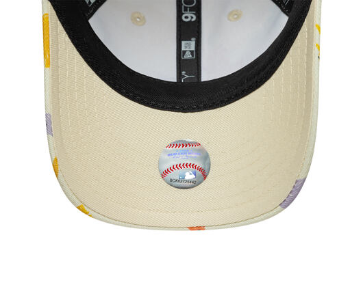Dětská Kšiltovka New Era - Branded All-Over Dino Print 9FORTY - Cream