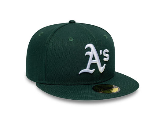 Kšiltovka New Era - MLB League Essential 59FIFTY - Oakland Athletics - Green / White