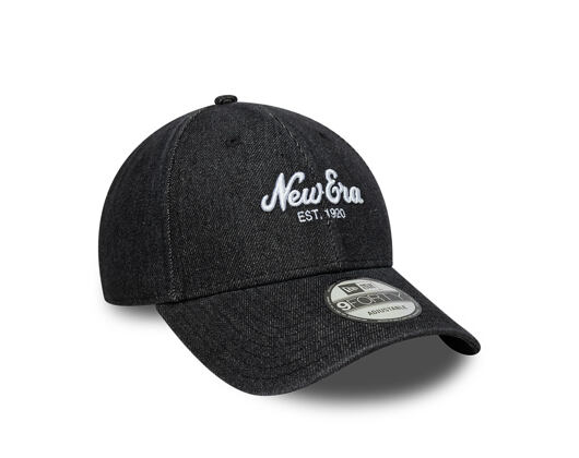 Kšiltovka New Era - Branded Denim 9FORTY - Black
