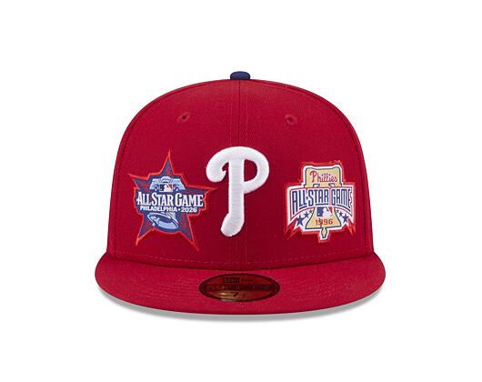 Kšiltovka New Era - MLB All Star Game 2026 59FIFTY - Philadelphia Phillies - Team Color - Scarlet