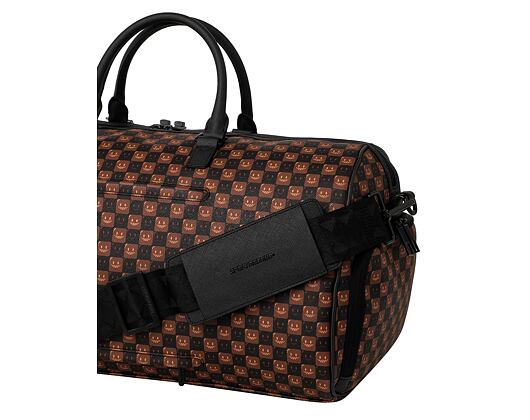 Taška Sprayground - Sharks In Paris Wtf Bubble Brown Check Duffle