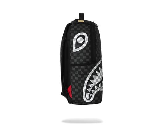 Batoh Sprayground - Black And White Drip Check Shark Backpack