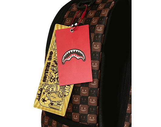 Batoh Sprayground - Sharks In Paris Wtf Bubble Brown Check Backpack