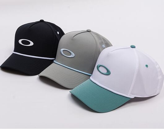 Kšiltovka Oakley - Oakley Ellipse Rope Hat - Black/White