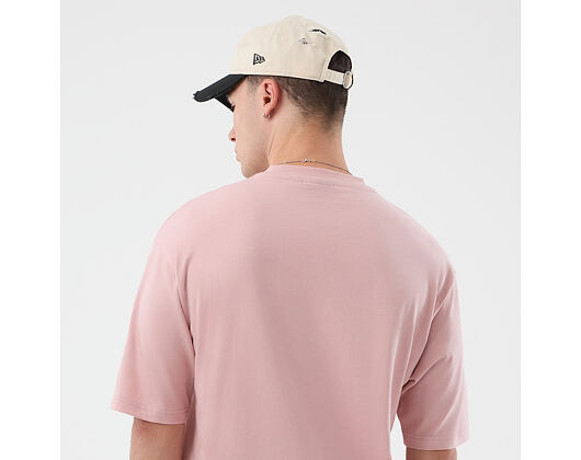 Triko New Era - Branded Beach Graphic Oversized Tee - Pink Rouge