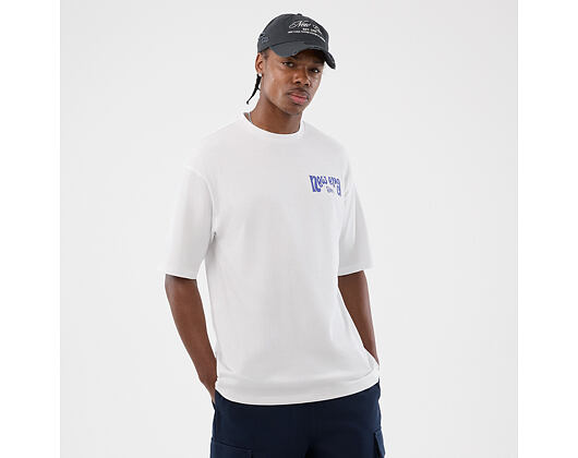 Triko New Era - Branded PIzza Time Graphic Oversized Tee - White