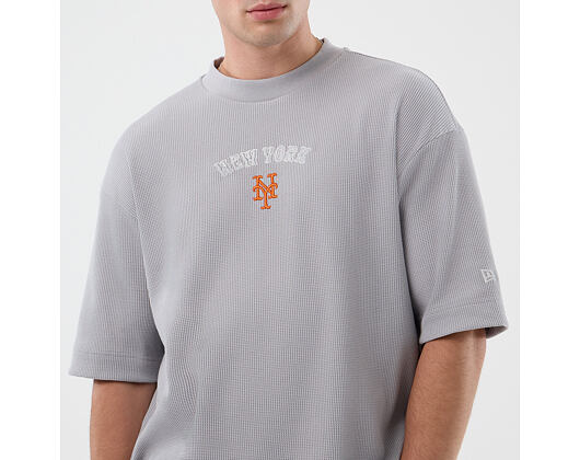 Triko New Era - MLB Waffle Box Tee - NY Mets - Grey