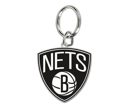 Přívěsek na Klíče Wincraft - NBA - Cloisonne Key Ring - Brooklyn Nets
