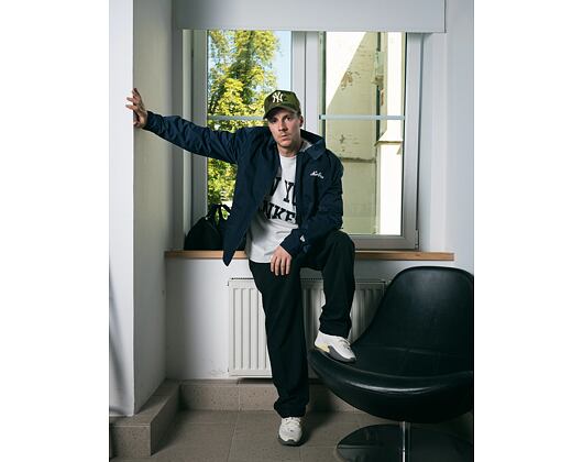 Bunda New Era - Branded Shacket - Navy - Zip Front
