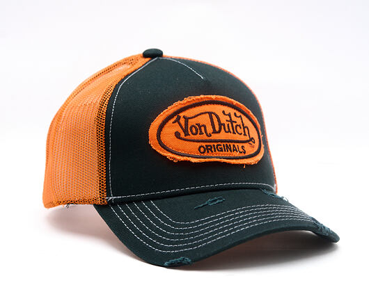 Kšiltovka Von Dutch - Baseball - Vintage Distressed - Orange / Navy