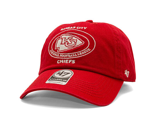 Kšiltovka '47 Brand - NFL Circle Tone CLEAN UP - Kansas City Chiefs - Red
