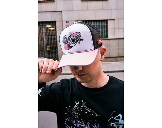 Dámská Kšiltovka Von Dutch - Baseball - Embroidery - White / Pink