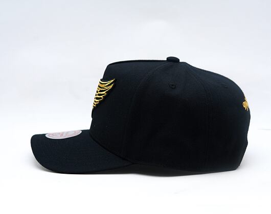 Kšiltovka Mitchell & Ness - NHL Black And Gold Pro Snapback - Detroit Red Wings - Black
