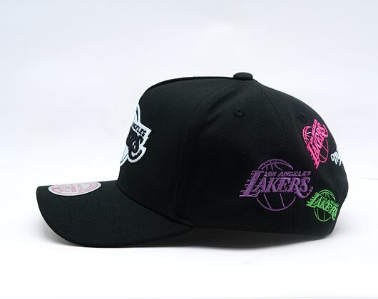 Kšiltovka Mitchell & Ness - NBA 404 Club Neon Pro Snapback - Los Angeles Lakers - Black