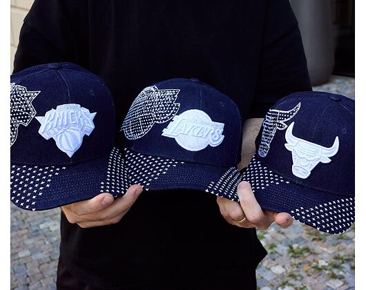 Kšiltovka Mitchell & Ness - NBA Run Stitch Pro Snapback - Chicago Bulls - Blue