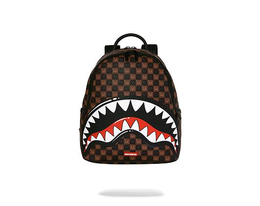 Batoh Sprayground - Sharks In Paris Wtf Bubble Brown Check Savage Backpack