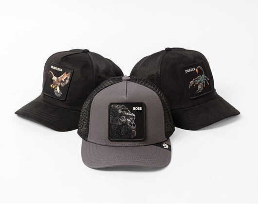 Dětská kšiltovka Goorin - The Boss Trucker Mini - Gorilla - Oil