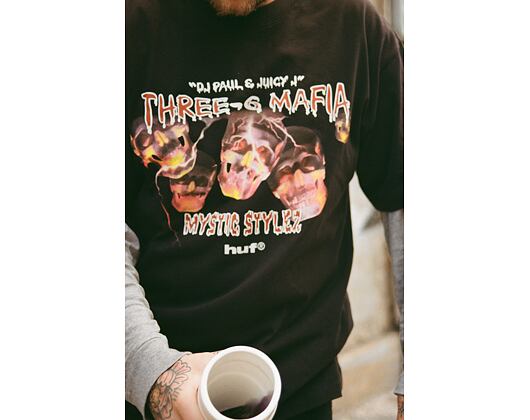 Triko Huf - Mystic Styles Ss T-Shirts - Black