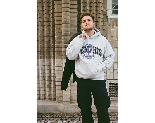 Mikina Huf - Three 6 Mafia Memphis Po Hoodie - Heather Grey