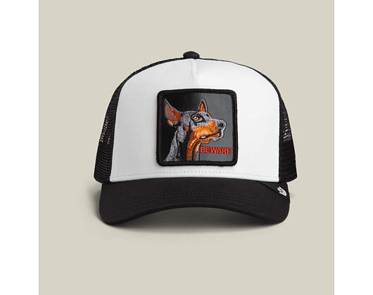 Kšiltovka Goorin - Beware Trucker - Dog - Dust / Black