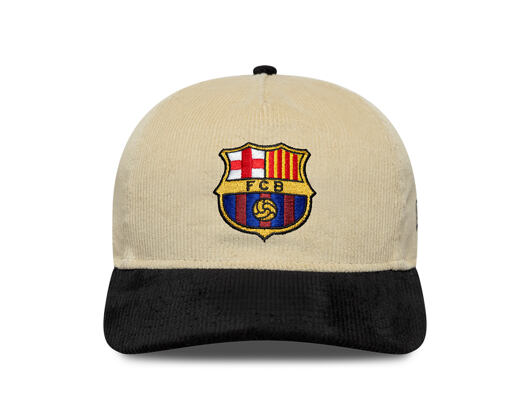 Kšiltovka New Era - Cord 19TWENTY - Barcelona FC - Ivory / Black