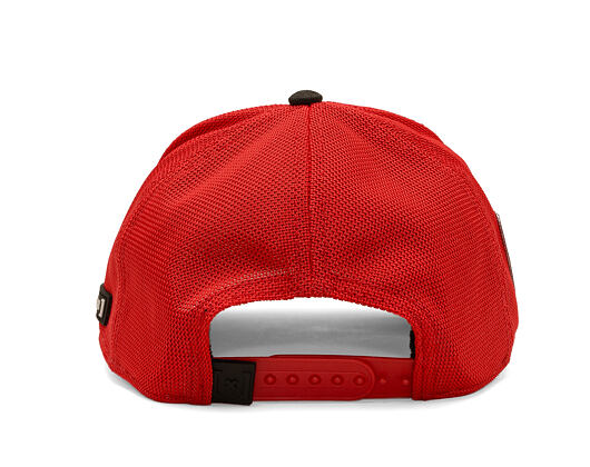 Kšiltovka Capslab - Hot Stuff Trucker - Come Visit Me In Hell Distressed - Sand / Red