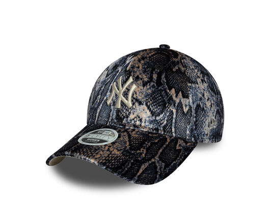 Dámská Kšiltovka New Era - MLB Snake Print 9FORTY - NY Yankees - Black / Blush Pink