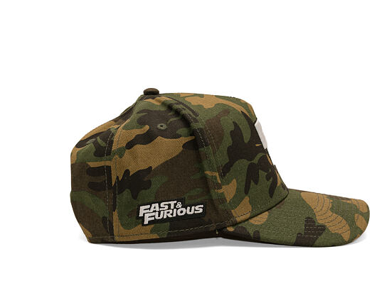 Kšiltovka Capslab - Fast & Furious A-Frame - F&F Logo - Camo