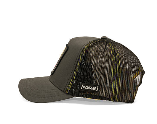 Kšiltovka Capslab - Boruto Trucker - Boruto Karma - Olive / Black