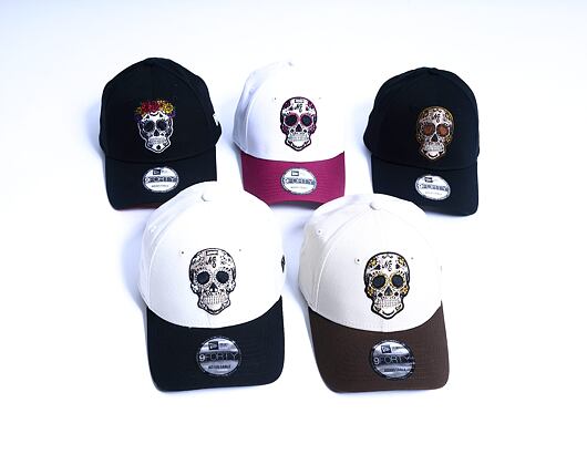 Kšiltovka New Era - Branded Skull Pack 9FORTY - Black / Brown