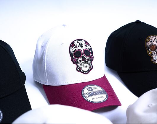 Kšiltovka New Era - Branded Skull Pack 9FORTY - Cherry Jam