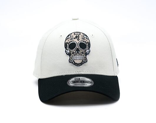 Kšiltovka New Era - Branded Skull Pack 9FORTY - Ivory / Black