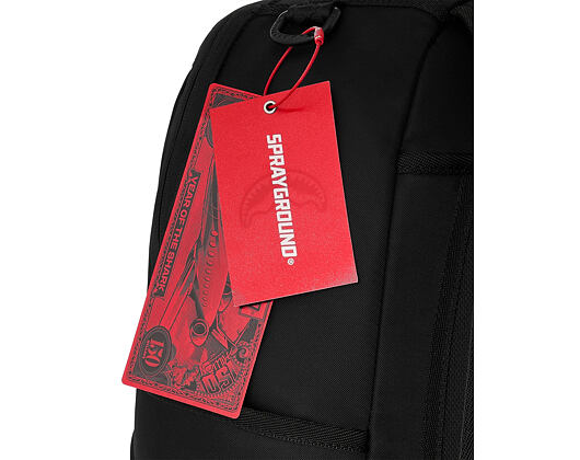 Batoh Sprayground - Shark Central Black Nylon Gray Embossed Backpack