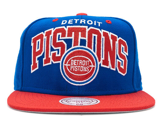 Kšiltovka Mitchell & Ness Team Arch Detroit Pistons Blue Snapback