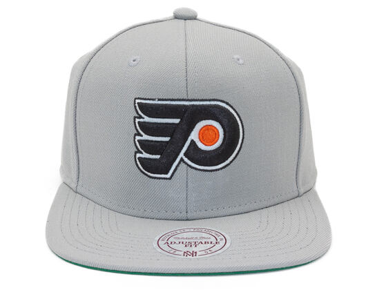 Kšiltovka Mitchell & Ness Philadelphia Flyers Wool Solid Grey Snapback